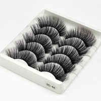 Thumbnail for 5Pairs 3D Mink Lashes False Eyelashes Natural/Thick Long Eye