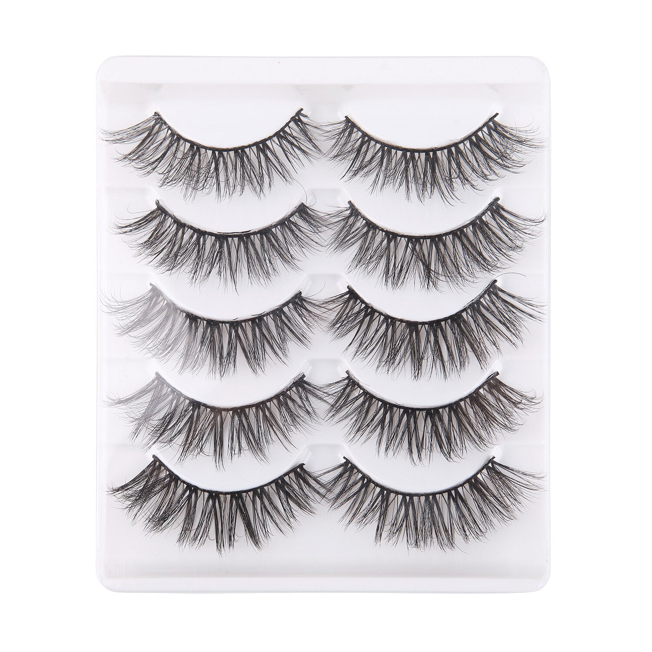 5 Pairs Handmade Eyelashes 3D Soft Mink Hair False Lashes