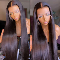 Thumbnail for 13x4 Straight Lace Frontal Wigs Pre Plucked Brazilian Bone Straight