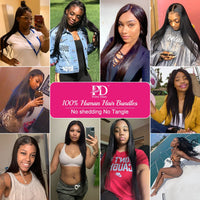 Thumbnail for Brazilian Hair Weave Bundles Straight 100% Human Hair 28 30 32 Inch