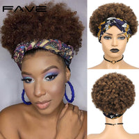 Thumbnail for Curly Afro Wig with HeadBand