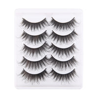 Thumbnail for 5 Pairs Handmade Eyelashes 3D Soft Mink Hair False Lashes