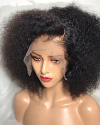 Thumbnail for Kinky Curly Human Hair Wig- Pre Plucked Remy Peruvian Wigs