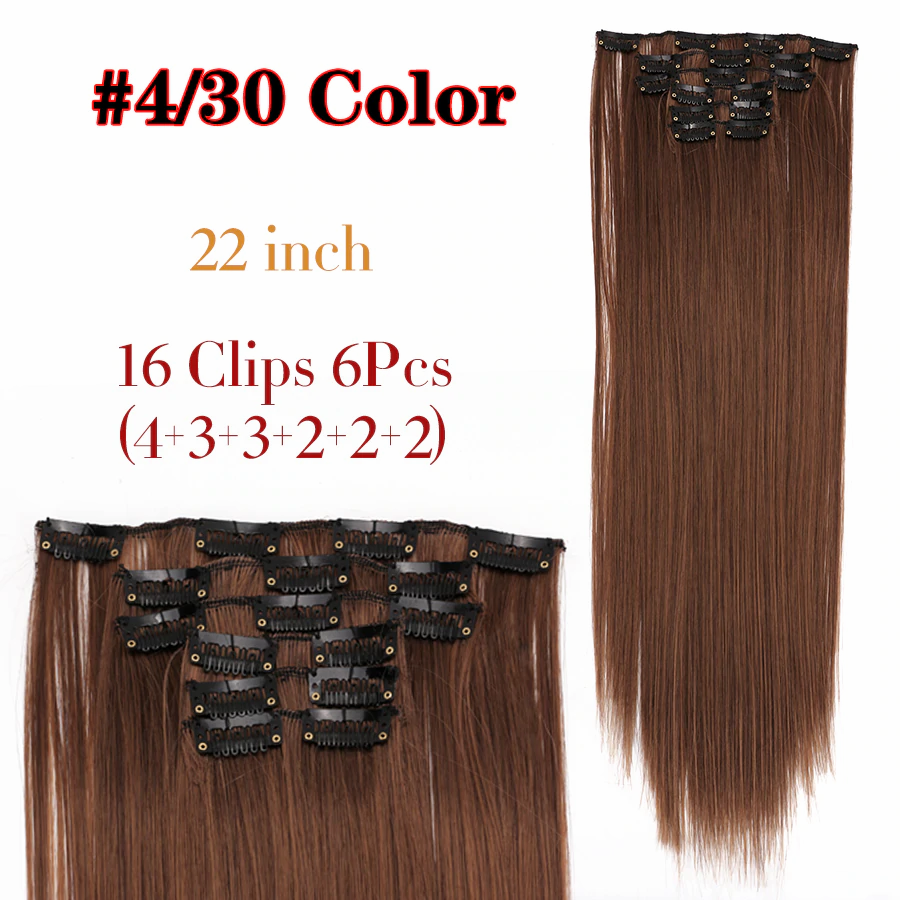 6Pcs/Set 22" Hairpieces