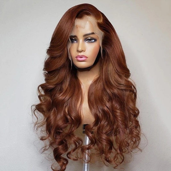 Chocolate Brown Lace Front Wig Pre- Plucked