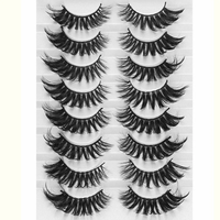 Thumbnail for 8 Pairs 3D Mink False Eyelashes Natural Wispy Fluffy Dramatic Volume