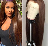 Thumbnail for 360Lace  Straight Brown  250Density  PrePlucked Remy Hair