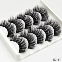 Thumbnail for 5Pairs 3D Mink Lashes False Eyelashes Natural/Thick Long Eye