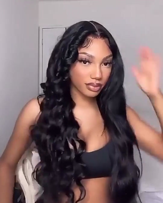 40 Inch Transparent Lace Frontal Wig  Body Wave