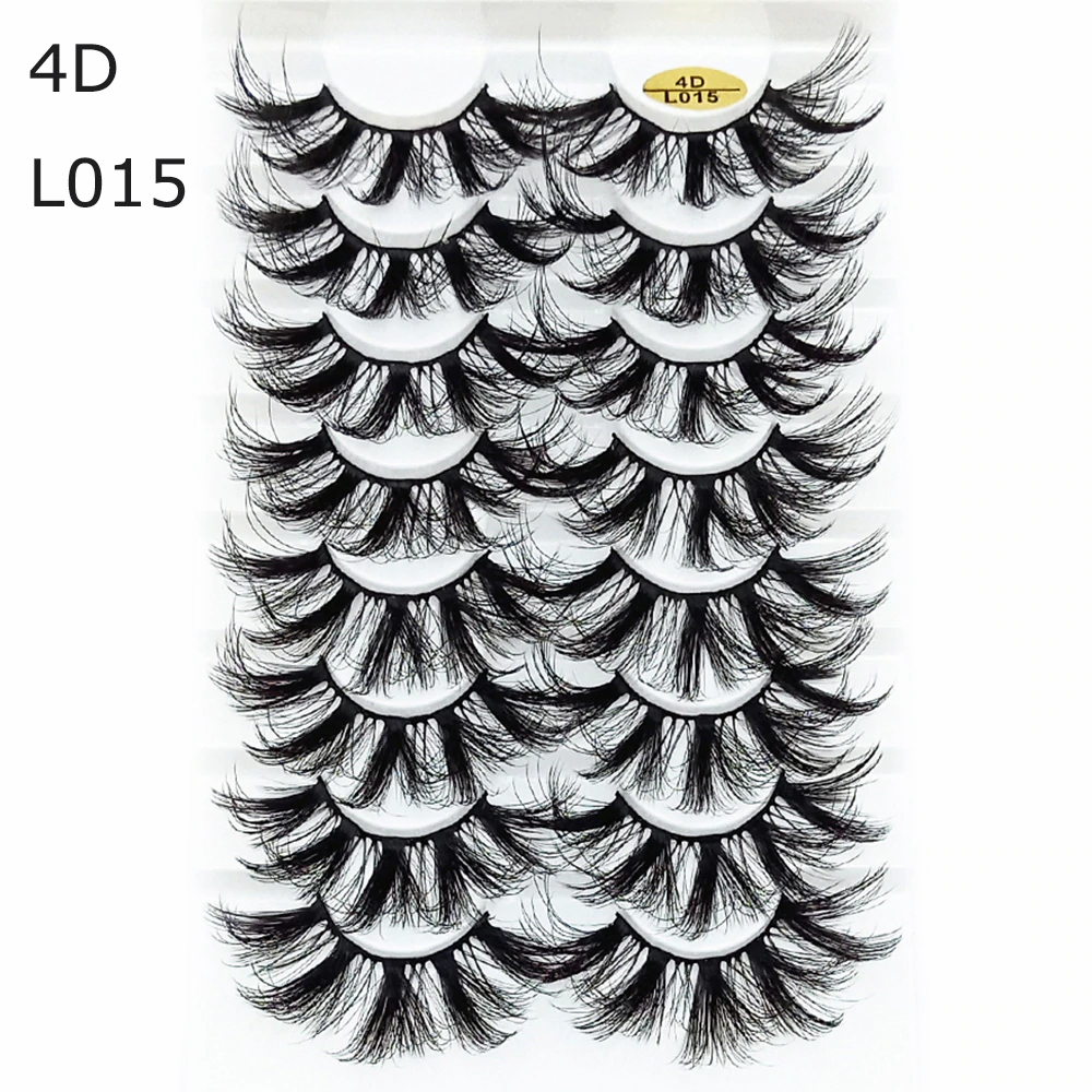 8 Pairs 3D Mink False Eyelashes Natural Wispy Fluffy Dramatic Volume