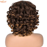 Thumbnail for Afro Kinky Curly Wigs With Bangs