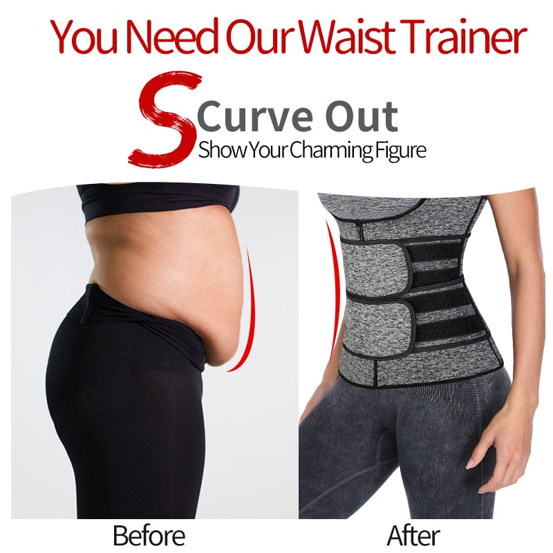 Waist Trainer Vest Neoprene Body Shaper -Sauna Sweat Suit