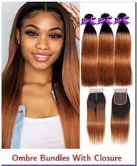 Thumbnail for Ombre brown bundles 18 inches