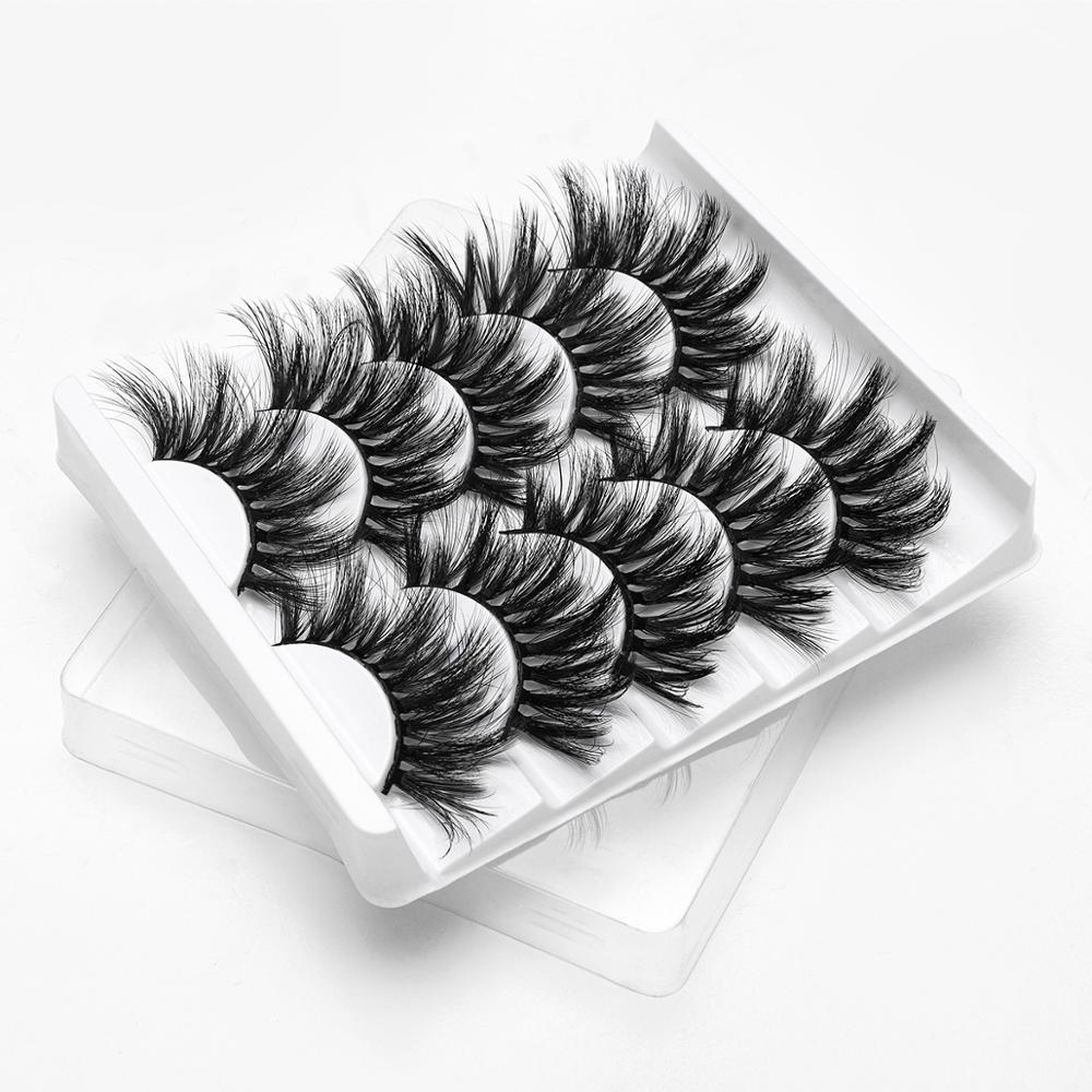 5Pairs 3D Mink Lashes False Eyelashes Natural/Thick Long Eye