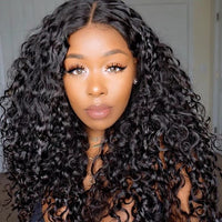 Thumbnail for 24 inches lace front deep curly wig