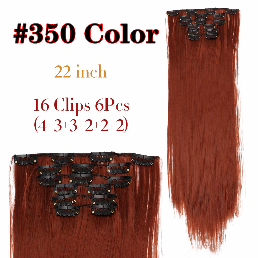 6Pcs/Set 22" Hairpieces