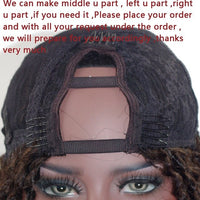 Thumbnail for Brown Highlight Wavy Human Hair Full Lace Wigs