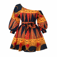 Thumbnail for Tilting Shoulder Two Wear Dashiki Africa Style Print