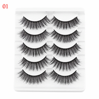 Thumbnail for 5 Pairs 3D Faux Mink Hair  Wispies Fluffies Drama