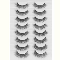 Thumbnail for 8 Pairs 3D Mink False Eyelashes Natural Wispy Fluffy Dramatic Volume