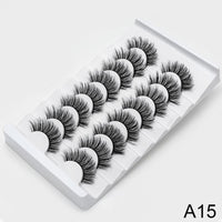 Thumbnail for 5/8 Pairs 3D Mink Lashes Natural False Eyelashes