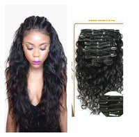 Thumbnail for 10 Pieces/Set Clip In Human Hair Extensions