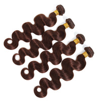 Thumbnail for Brazilian Body Wave Hair Bundles 100% Human Hair Weave Natural Color #4 Brown