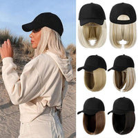 Thumbnail for Short Wavy Baseball  Hat Wigs