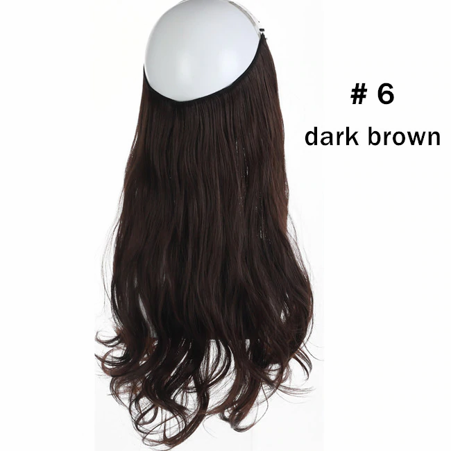 12"14" 16" 18"  Hair Extensions No Clip in Ombre Blonde Black Pink Synthetic