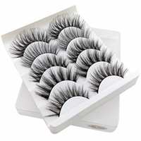 Thumbnail for 5Pairs 3D Mink Lashes False Eyelashes Natural/Thick Long Eye