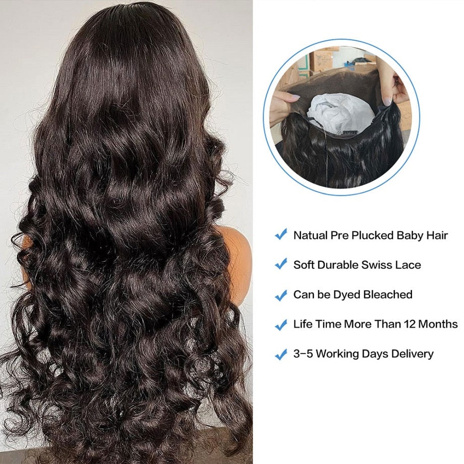 30 Inch Body Wave Lace Front Wig