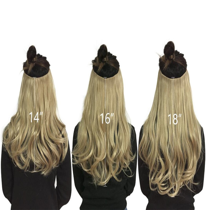 Ombre Synthetic Natural Black, Blonde, Pink