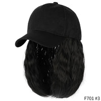 Thumbnail for Short Wavy Baseball  Hat Wigs