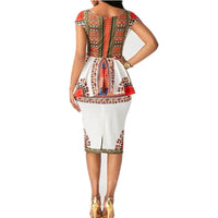 Thumbnail for Top Pants Suit Dashiki Print Ladies Clothes Robe