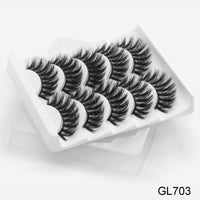 Thumbnail for 5Pairs 3D Mink Lashes False Eyelashes Natural/Thick Long Eye