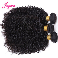 Thumbnail for 18 inches Malaysian Curly Hair With Closure Wet and Wavy Human Hair Bundles