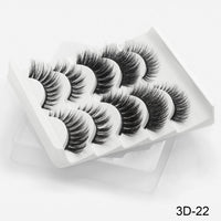 Thumbnail for 5Pairs 3D Mink Lashes False Eyelashes Natural/Thick Long Eye