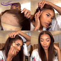 Thumbnail for 360Lace  Straight Brown  250Density  PrePlucked Remy Hair