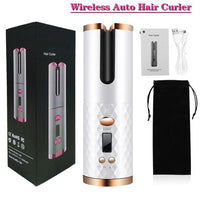 Thumbnail for Ceramic Wireless Curling  Hair Iron  USB