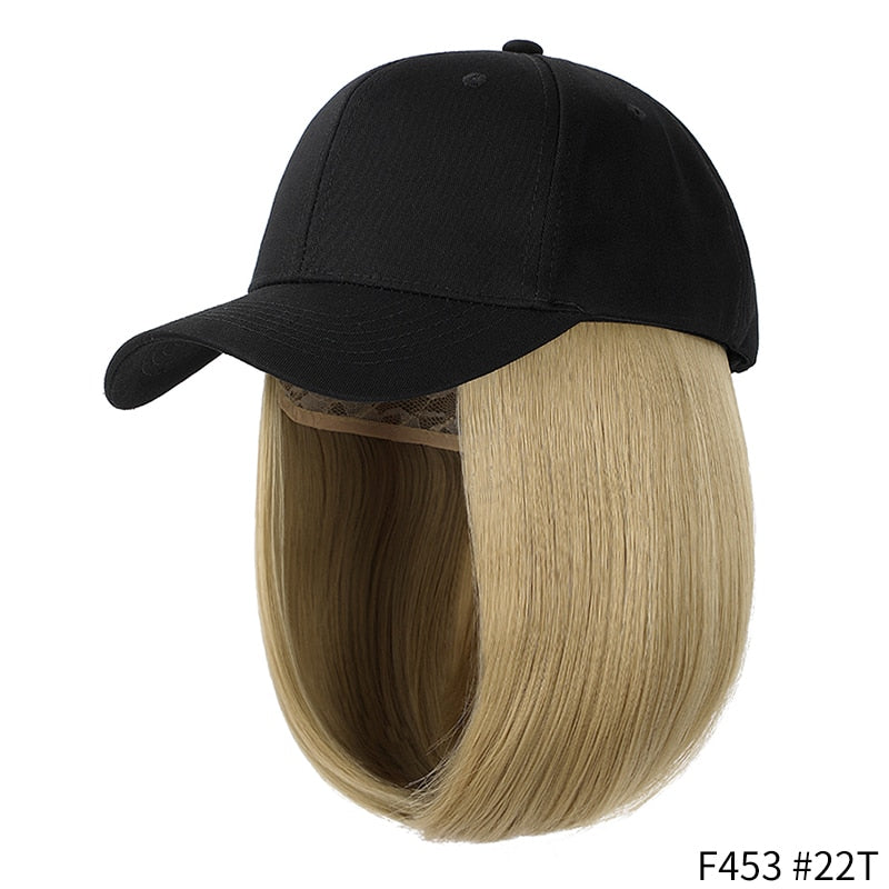 Short Wavy Baseball  Hat Wigs