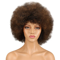 Thumbnail for Afro Curly Human Hair Wigs Brown, Red ,Blonde  Wigs