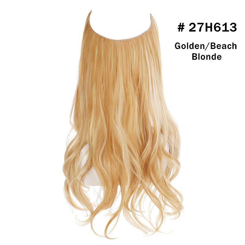 12"14" 16" 18"  Hair Extensions No Clip in Ombre Blonde Black Pink Synthetic