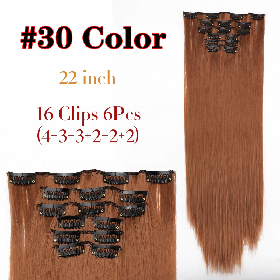 6Pcs/Set 22" Hairpieces