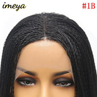 Thumbnail for Black Heat Resistant Fiber Synthetic Hair Wigs 2x Twist Braids