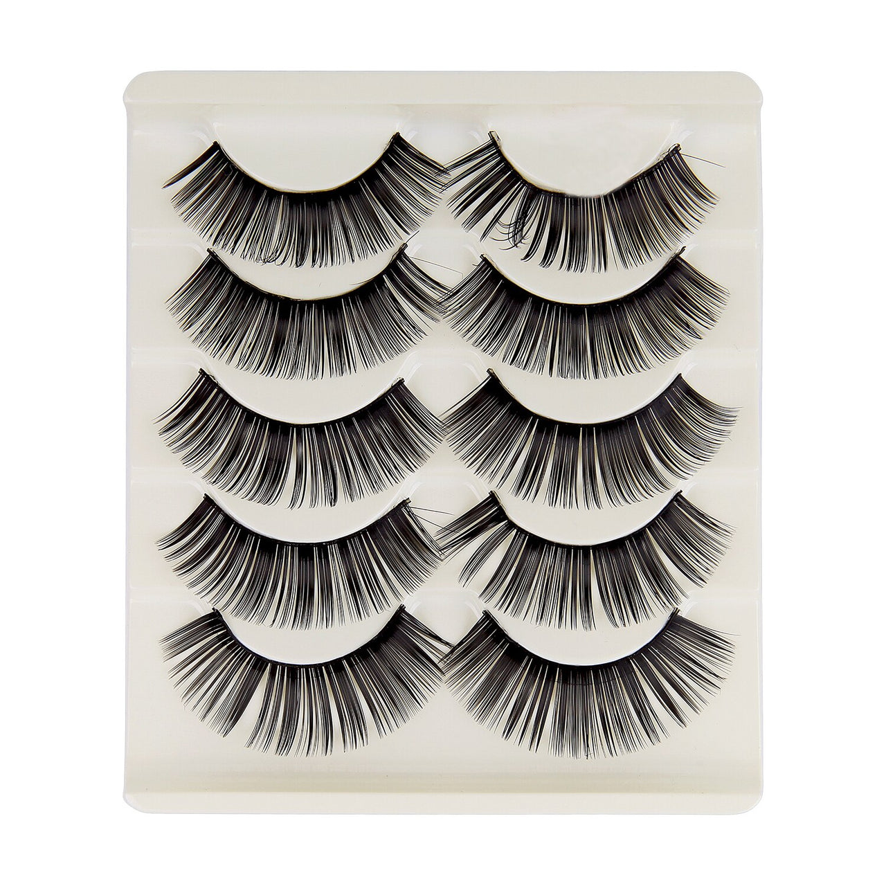 5 Pairs Handmade Eyelashes 3D Soft Mink Hair False Lashes