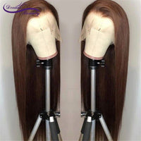 Thumbnail for 360Lace  Straight Brown  250Density  PrePlucked Remy Hair