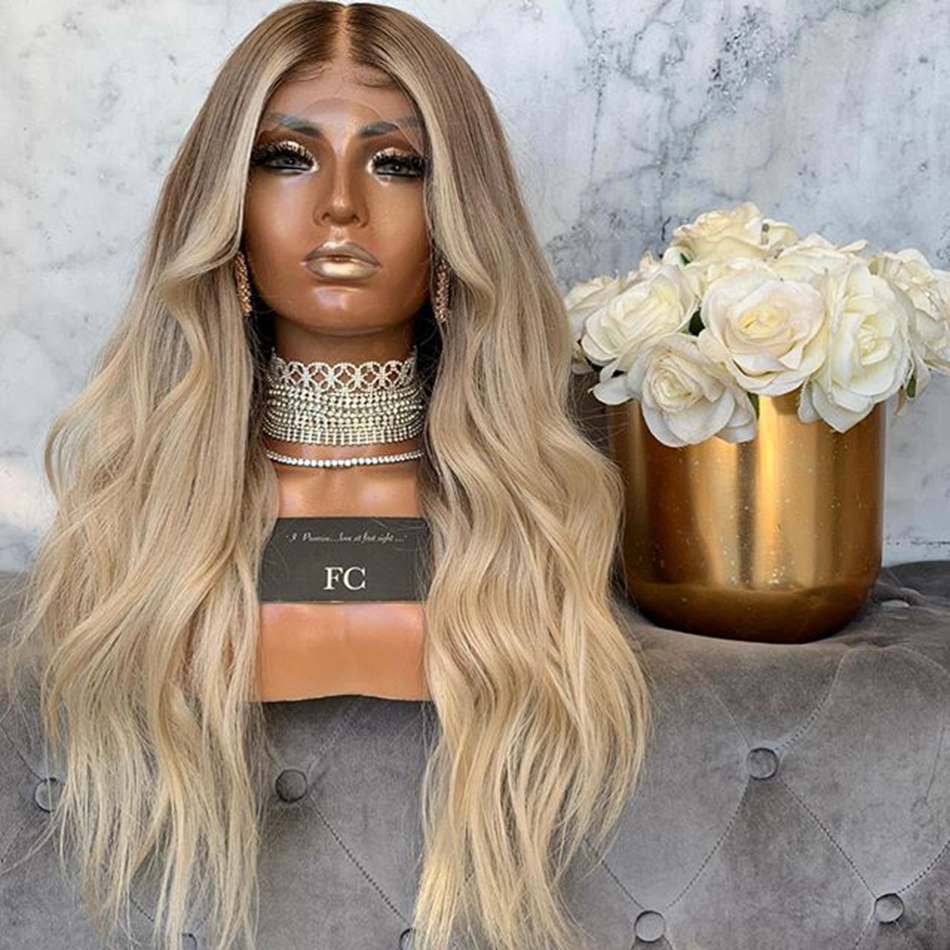 Highlight Blonde Bob Transparent Silk Top Lace Front