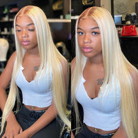 Thumbnail for Blonde Brazilian Remy Hair Pre Plucked Wave 4/613Wig