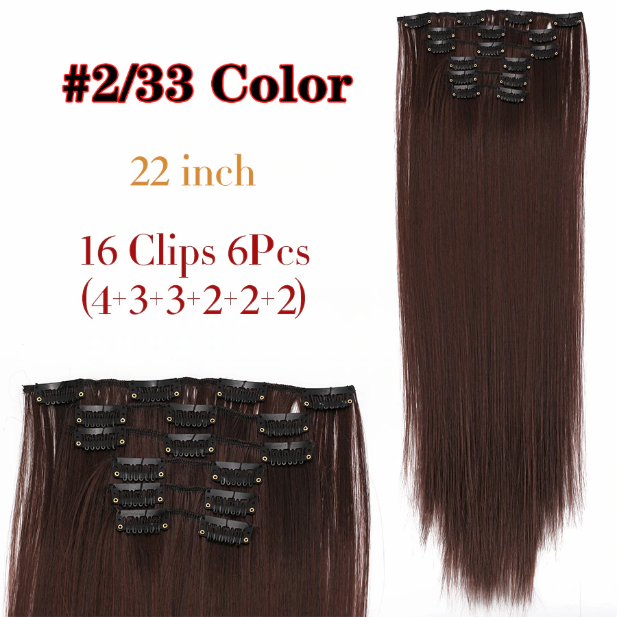 6Pcs/Set 22" Hairpieces