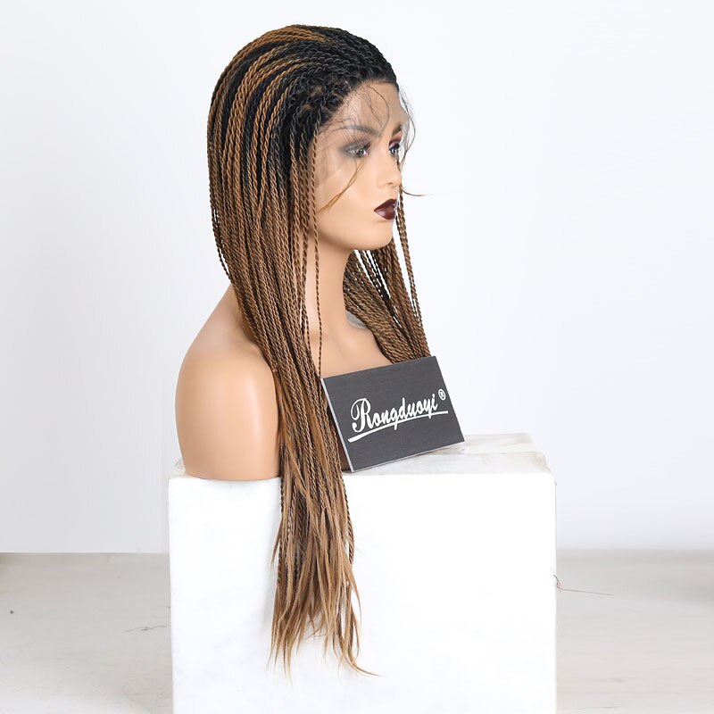 Ombre Brown 2X Twist Braids Wigs